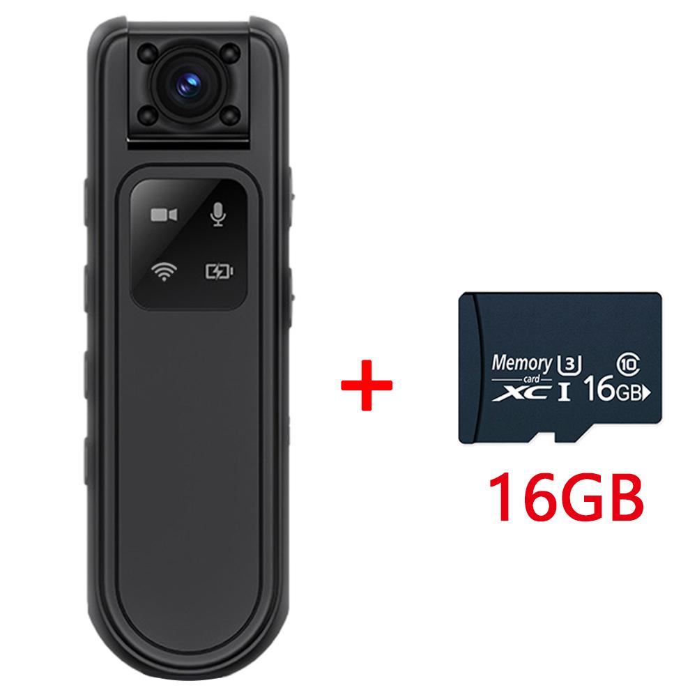 2K HD Mini Camera WiFi 180° Rotatable Lens Outdoor Sport Video Recorder Night Vision Police Body Cam Back Clip Long Battery Life