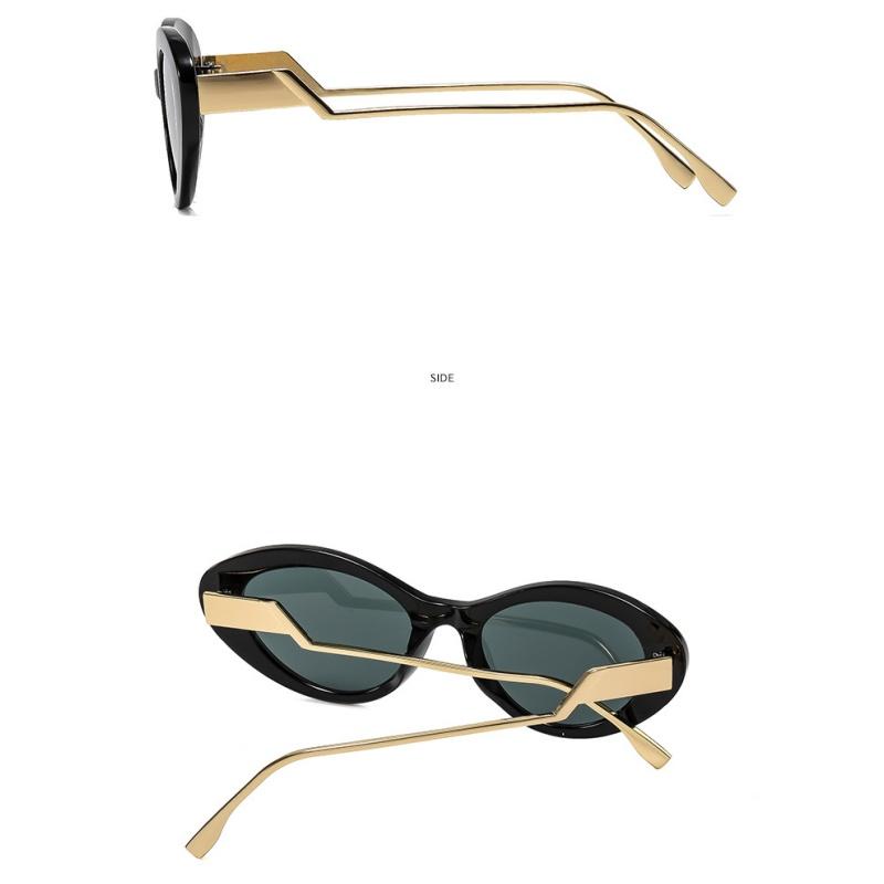 Women's Sunglasses - Unisex Retro Oval Cat-eye Sunglasses