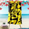 BVB 09 Logo mit Gelb-Schwarzem Design Strandtuch schnelltrocknend für Reisen Outdoor-Sportarten Joggen Strand und Schwimmen