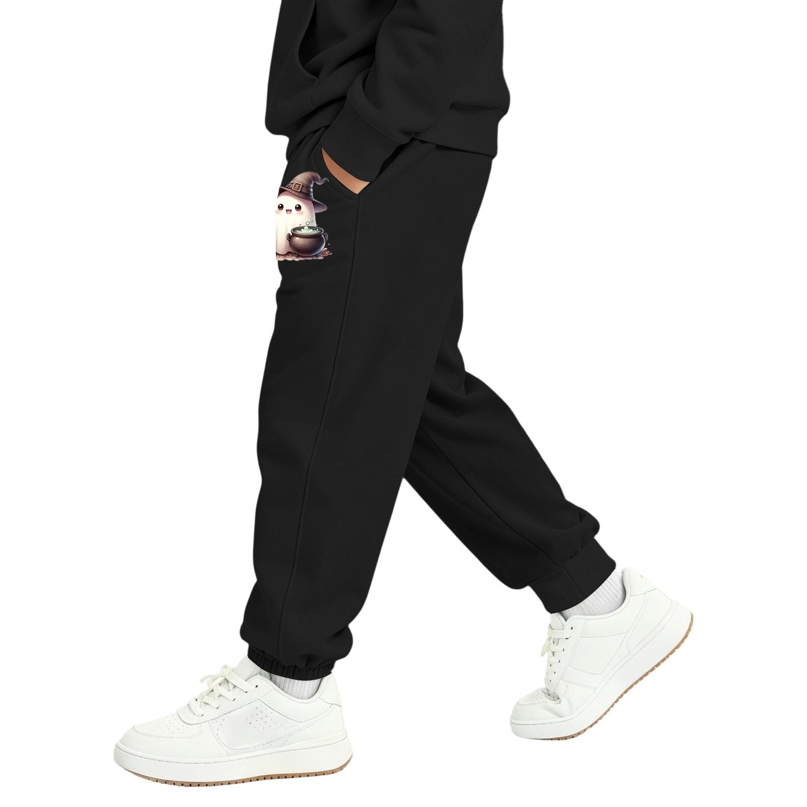 Kids Halloween Print Sweatpants with Pockets for Boys and Girls 130