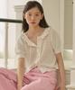 Opening Sunshine Ruffle Collar Crop Knit Cardigan_White