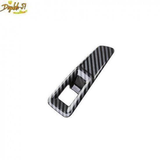 Carbon Fiber Tailgate Rear Door Button Cover Trim Fit For Volkswagen