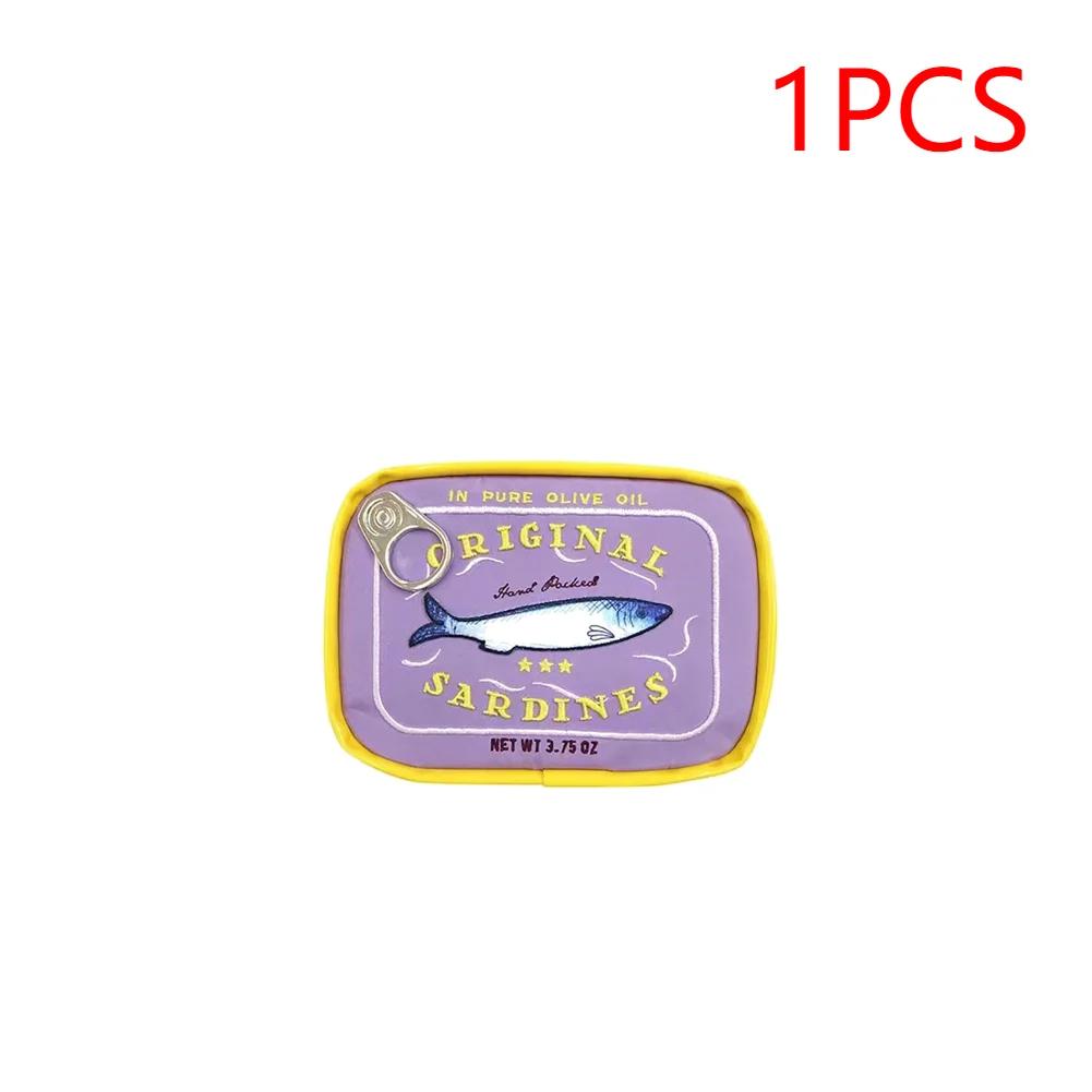 Canned Sardines Style Bath Travel Cosmetic Bag Cute Toiletry Bag Fashion Handbags Makeup Pouch Case Beauty Bag for Weekend Vacat