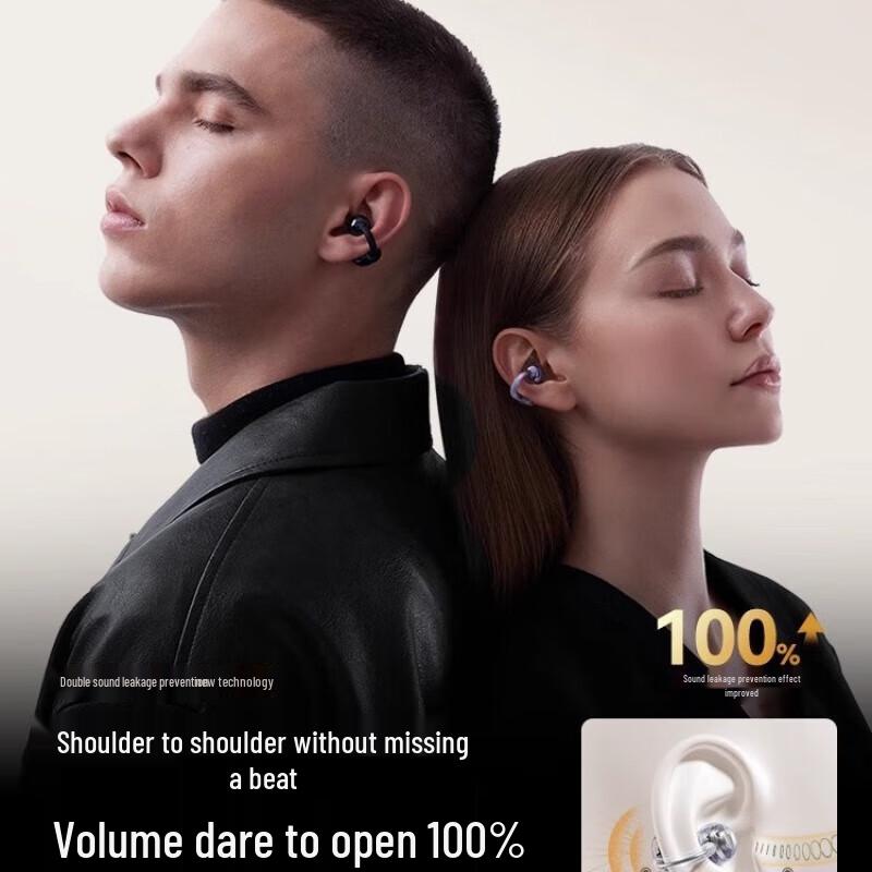 Jinyun A7 Air-Bone Conduction Ear Clip Wireless Headphones