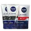 NIVEA MEN Oil Control Facial Cleanser 4-Pack Set