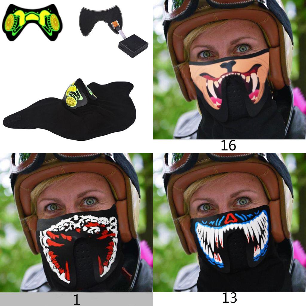 El Led Draad Halloween Pasen Rave Masker Lichtgevend Kostuum Masker Paas Decoraties