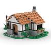 Building Blocks MOC Medieval Cabin Castle Small Particle Assembly Toys