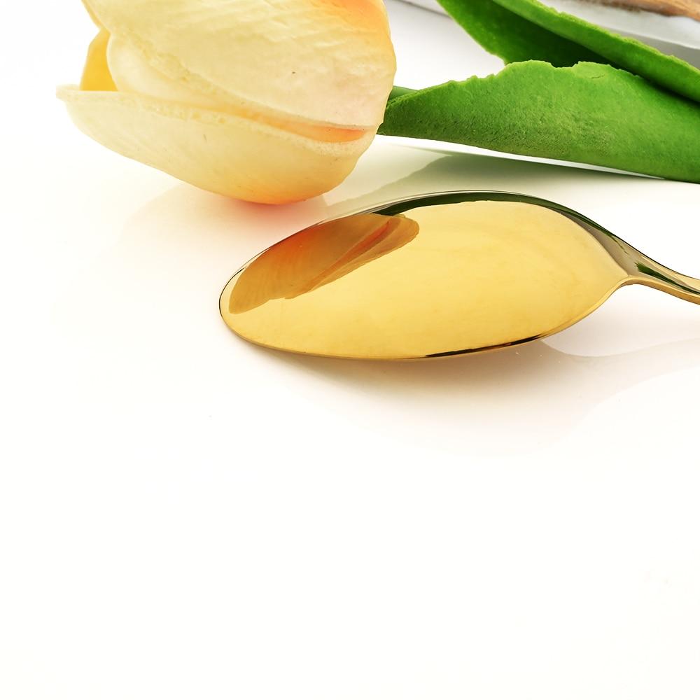 36 Teile/satz Gold Edelstahl Besteck Set Westlichen Lebensmittel Geschirr Löffel Gabel Messer Geschirr Küche Party Besteck Set