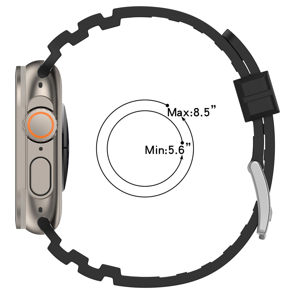 Silicone Band for Apple Watch Series 10 9 8 7 SE 6 5 4 3 2 1 42mm 41mm 40mm 38mm Dual Color Watch Strap