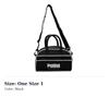 PUMA Polyurethane One Shoulder Handbag Unisex Black 078457-01