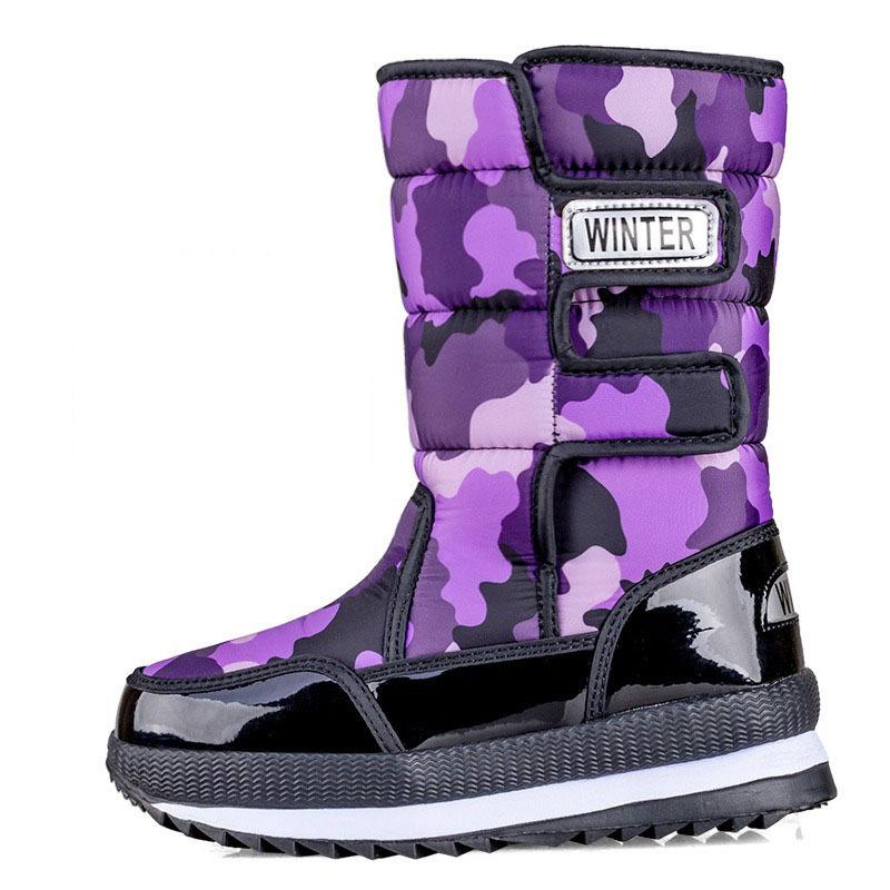 

Men s and Women s Winter Warm Snow Boots High Top Faux Fur Lining Waterproof Ankle Boots Non-Slip Outdoor Shoes Zipper Hiking Hiking Sports Boots 38