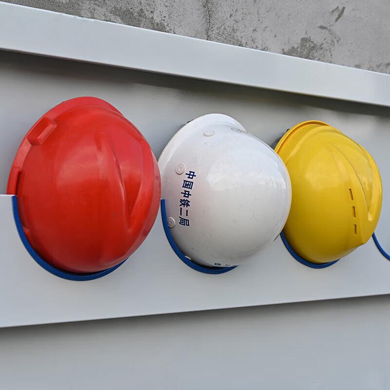 Wall-Mounted Safety Helmet Storage Rack