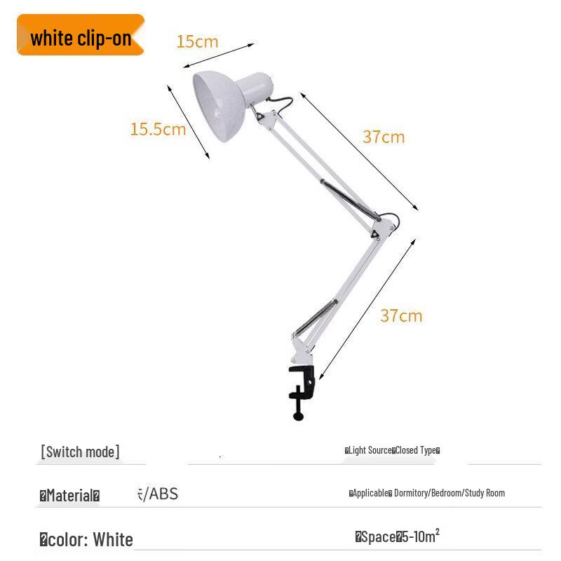 NuFeng 12W Eye-Caring Photography Desk & Floor Lamp with Clip