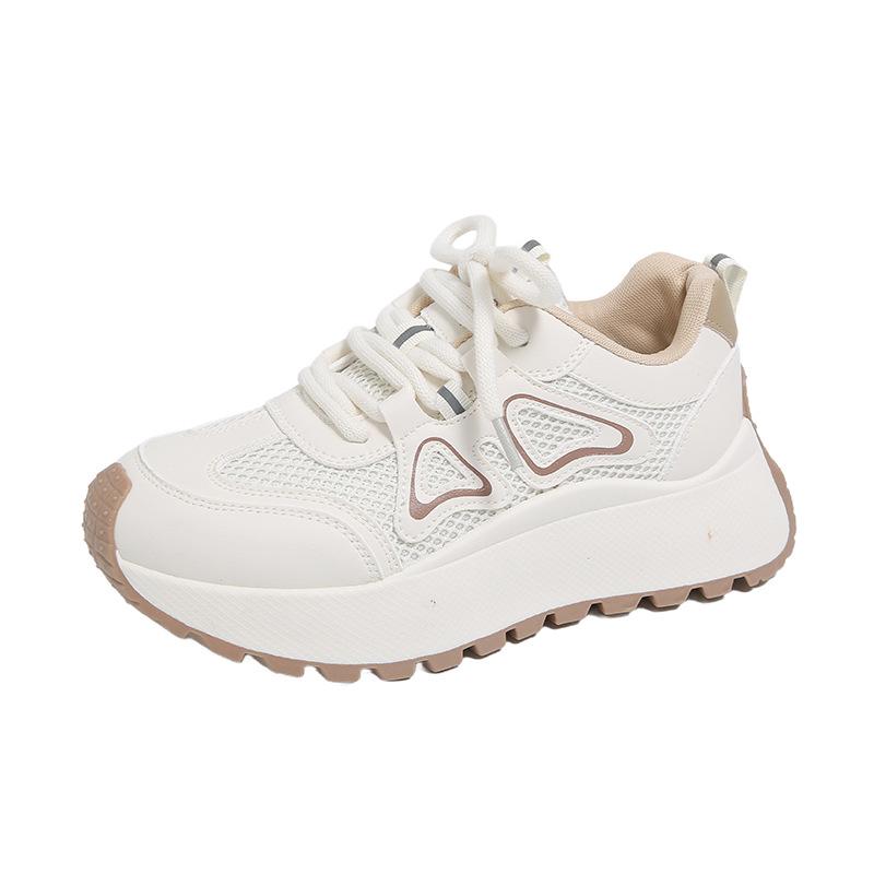 

Новые папины кроссовки женские весенние студенческие спортивные кроссовки для бега повседневная обувь на высокой толстой подошве 40