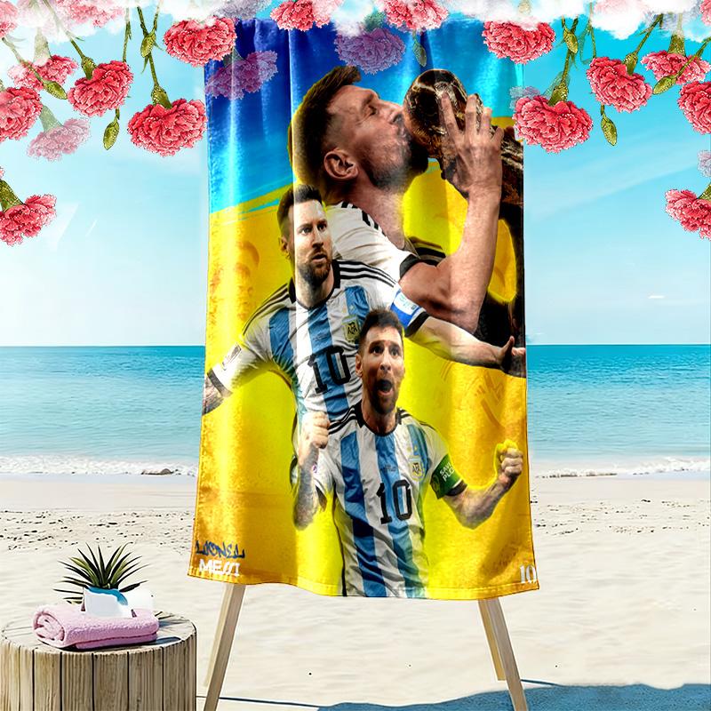 Ronaldo's Legacy: Number Journey beach towel beach soft seaside Outdoor pool towel quick-drying swim towel beach towel beach Fashion printing