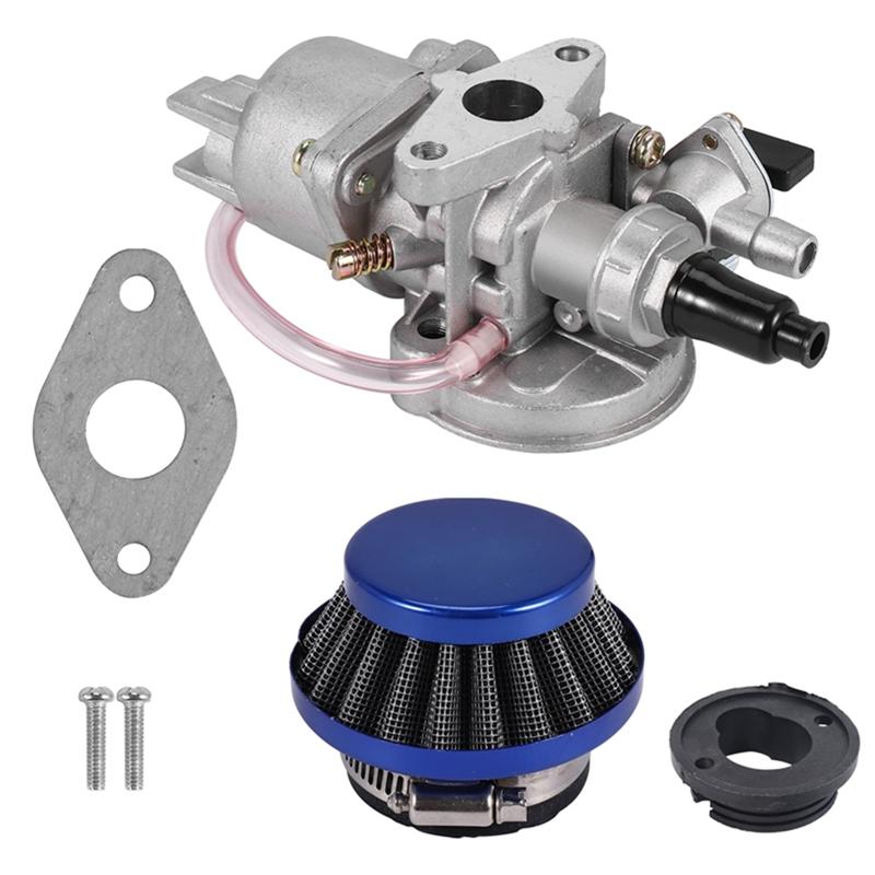 Mini Moto Kids Atv Quad Dirt Pocket Bike Compatible 42MM Air Filter+ Carburetor Kit For 2 Stroke 47Cc 49Cc Engines