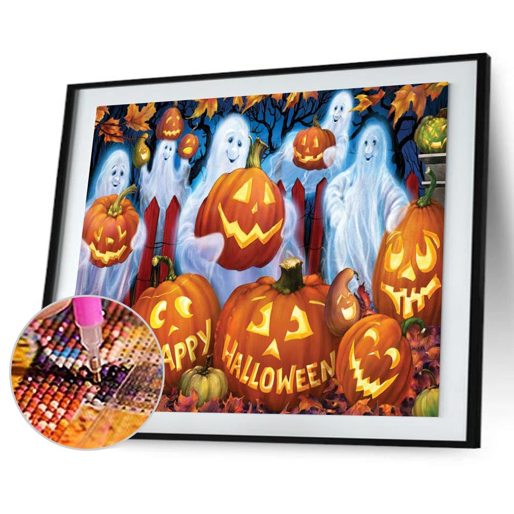 Buy Diamond Painting 5D DIY Pumpkin ghost Full Round Drill Rhinestone