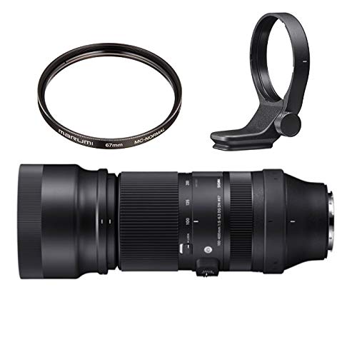 

SIGMA DG DN OS Contemporary for Sony E Super Telephoto zoom Marumi lens protection protection set pod set [Комплект] 100-400 мм F5-6.3 байонет, об’єктив, фільтр, кріплення, чорний