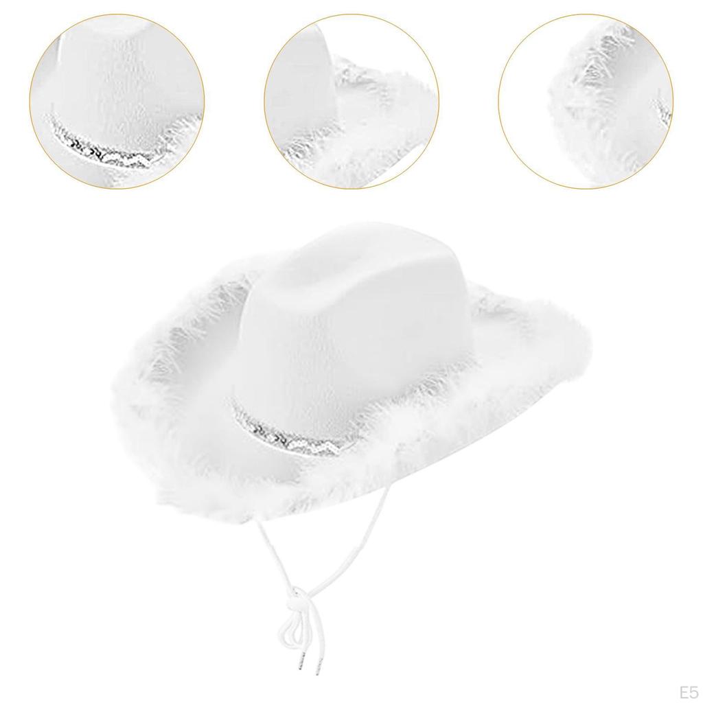 Kowbojski Kapelusz Kreatywny Retro Pióro Kowbojka na Materiały Imprezowe Cosplay Świąteczny