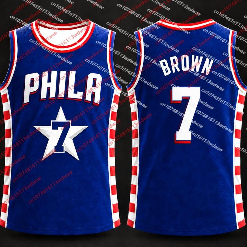 JAMES #23 Philadelphia Classics Basketbalový dres Unisex Bez rukávů Tank Maxey 0 Vesta Pro Muže Ženy Basketbalové Sportovní Dětské Tričko