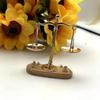 Mini Balance Scale Model 1:12 Antique Simulation Balance Dollhouse Decoration  Photography Props