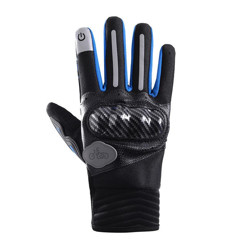 Cycling Gloves Four Seasons Men's Outdoor Sports Motorcycle Case Touch Screen Off Road Palm Protection Shock Absorbing and Anti Slip Gloves