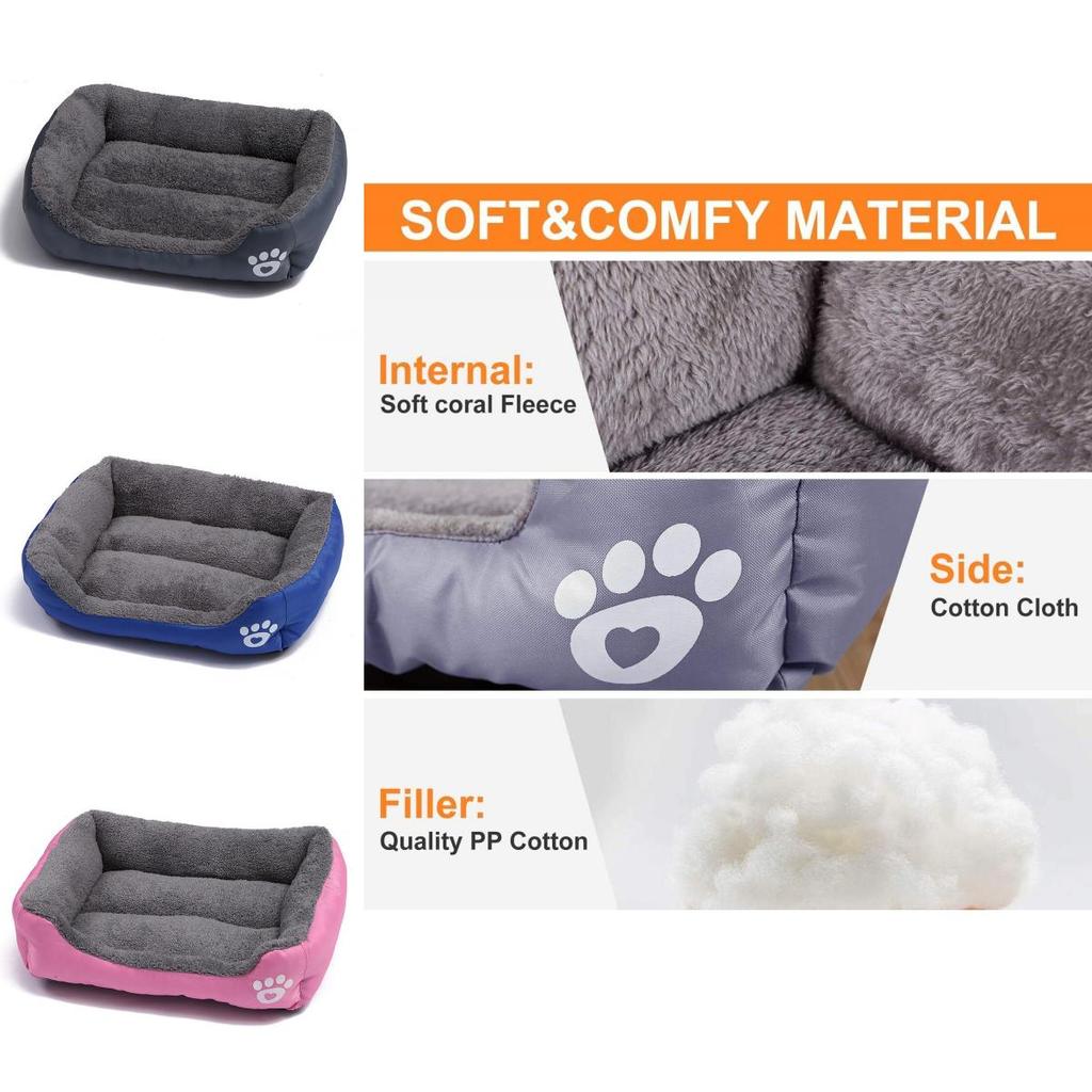 Plush Orthopedic Large Dog Beds With Soft Polyester Material