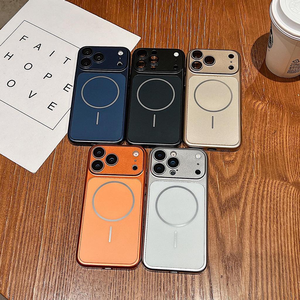 iPhone 17 Pro Max mattes, galvanisiertes Case mit Sofortwechsel-Funktion und kompatibel für Apple 16 Linsenfolie
