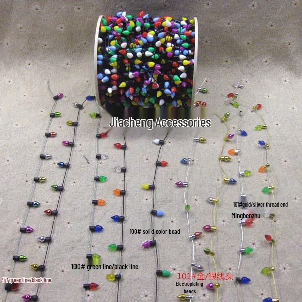 Multiple Holiday Decoration String Lights - Electroplated 5MM Bead, Not Powered