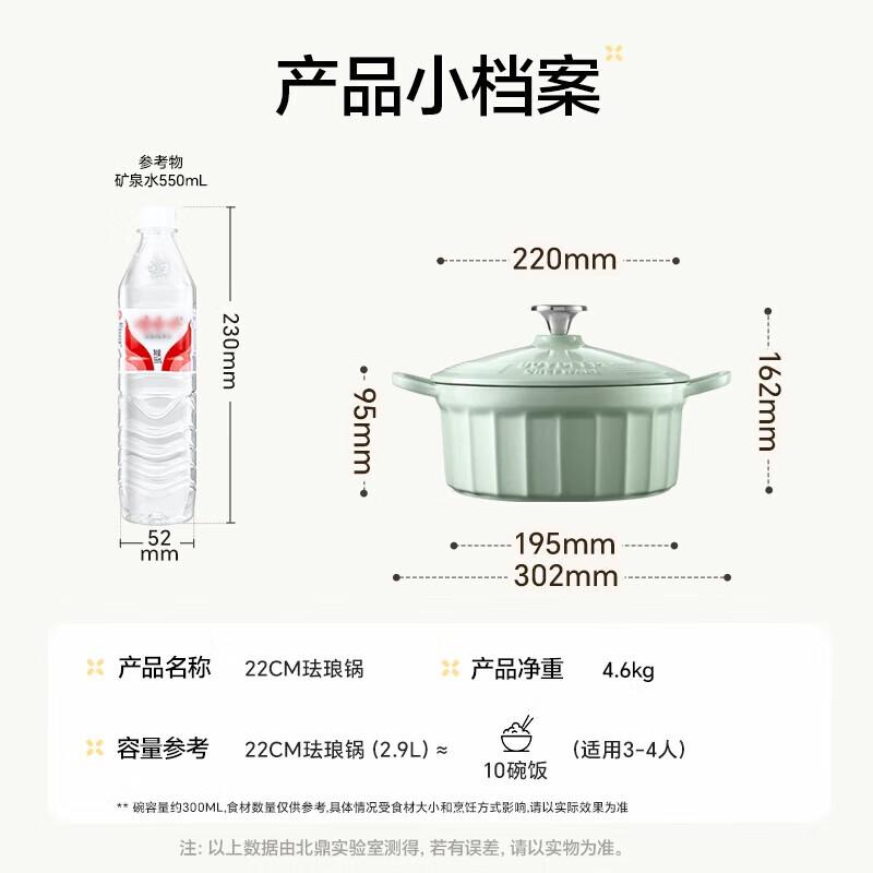 Beiding 22cm Enamel Cast Iron Stew Pot