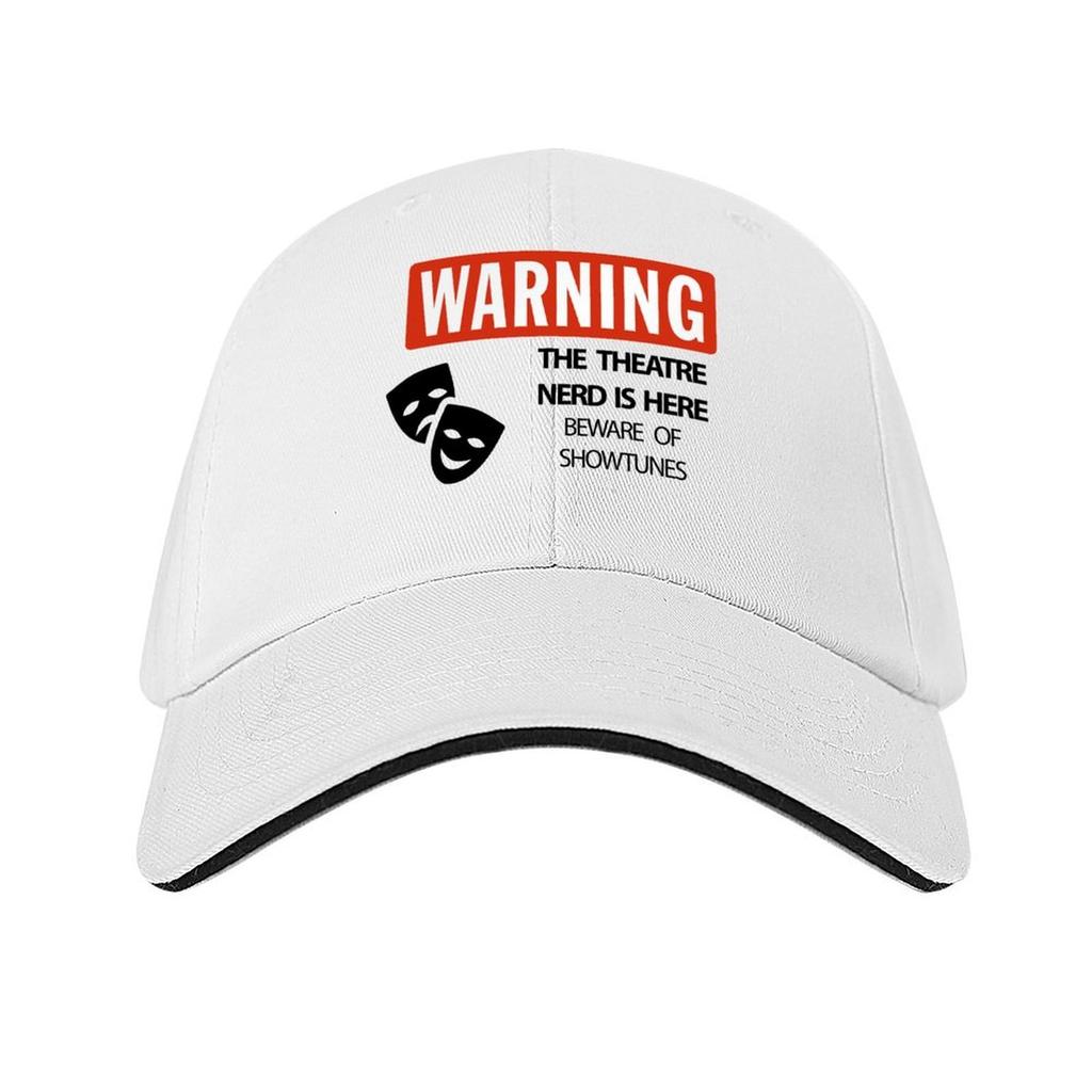 WARNING Theatre Nerd Baseball Cap tea Hat Snap Back Hat custom Hat Horse Mens Caps Womens