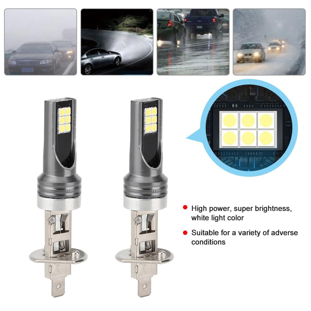 H1 303012LED Headlight 6000K Car Waterproof Illumination Light Lamp Auto Accessory