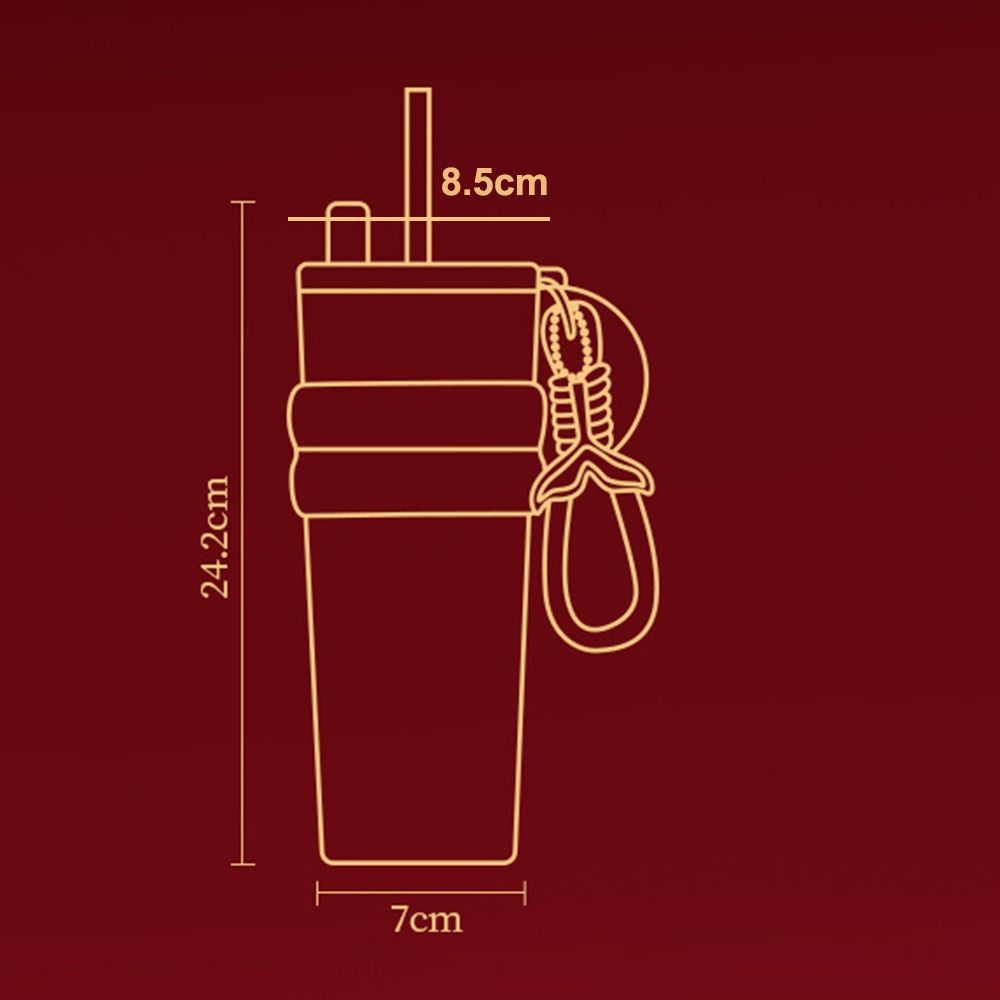Insulation Or Cooling Ceramic Coated Coffee Cup 710ML Insulated Cup Portable Vacuum Cup