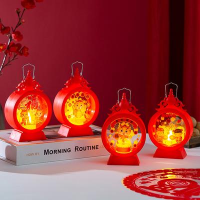 Novoroční dekorace Malá lucerna Dračí jarní festival Přenosné LED světlo novoroční dětské novoroční dárky