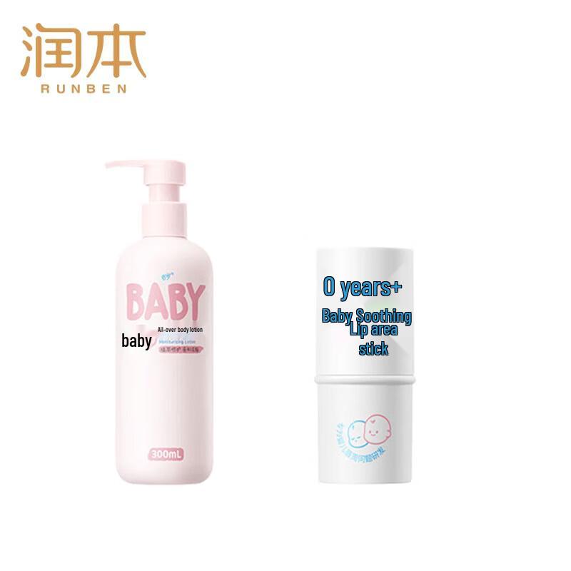 

Runben Baby Lip Balm & Body Lotion Set