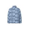 Anta Full Print Logo Stand Collar Zip Down Jacket Men Outerwear Blue 152248909-2