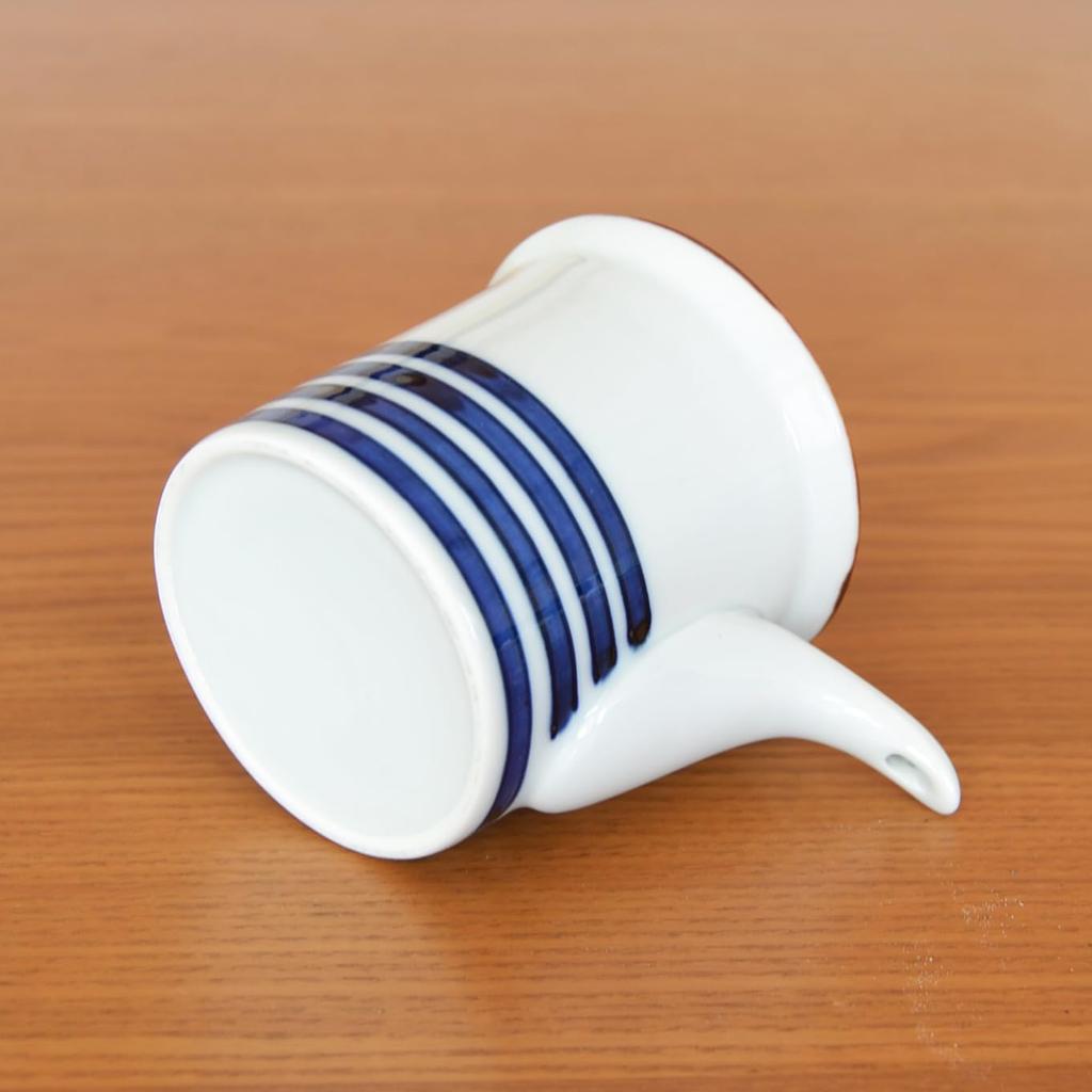 Stylish and Cute Compact Soy Sauce Seasoning Made In Arita Lattice Gosu 110ml Dispenser, Container, Japan, Ceramic, Porcelain, Ware, Pattern, Line,