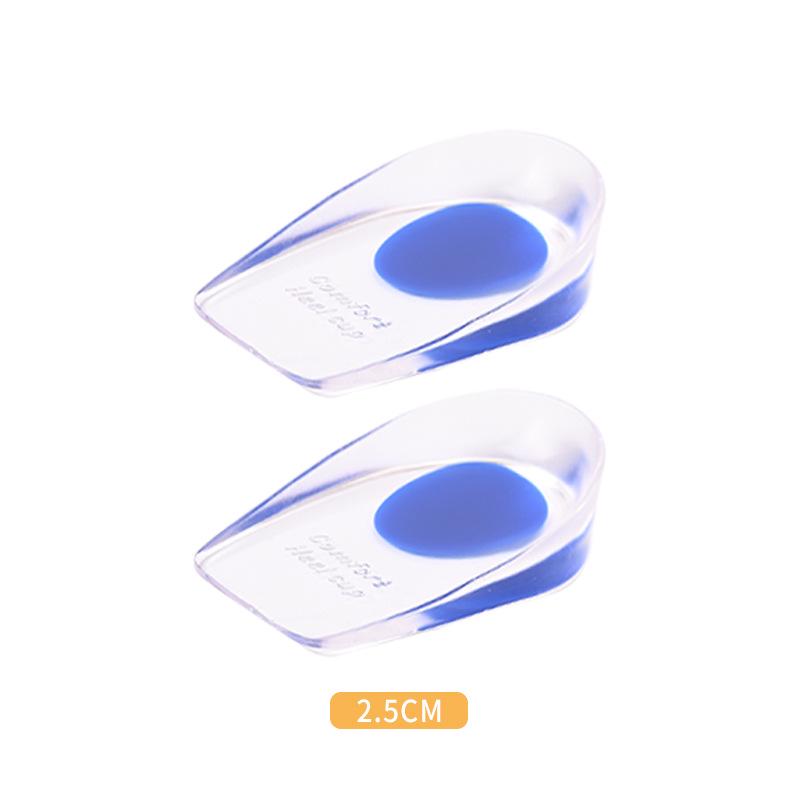 Silicone Heel Lift: Invisible Height-Boosting Insoles for Men & Women – Shock-Absorbing Sports Half Pad