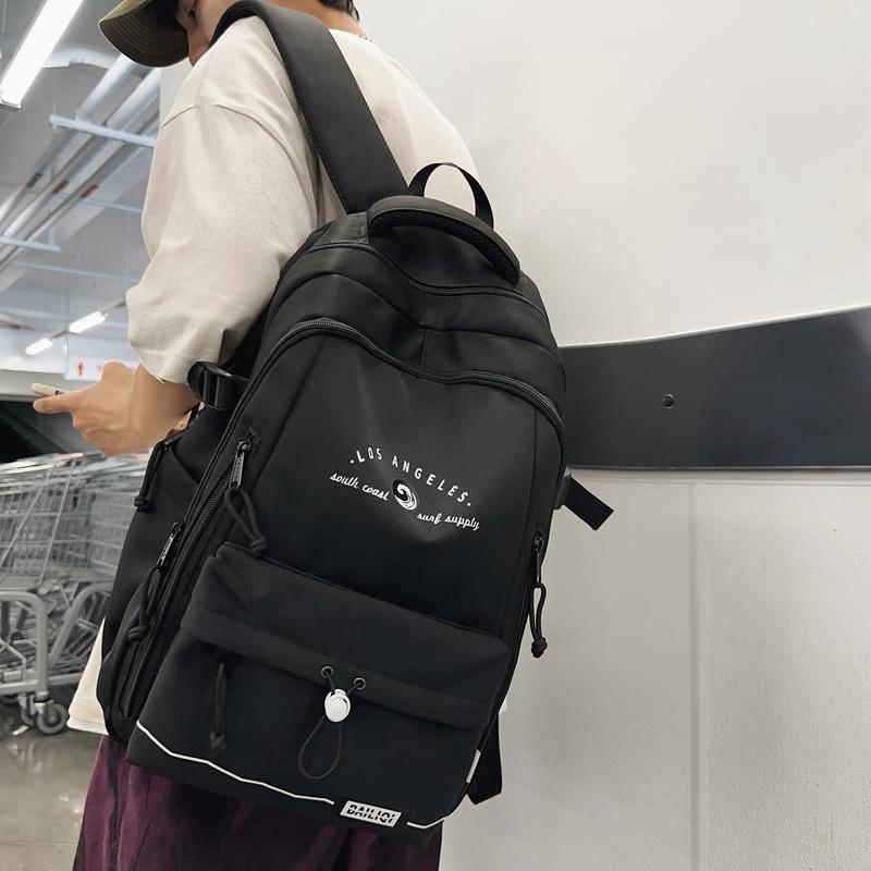 Sac à dos Homme Contraste de Couleurs Sac à dos Femme Grande Capacité Couple Voyage Sac d'écolier Étudiant