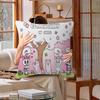 Esther-Bunny Room Maple Design Cushion Cover Happy Autumn Harvest Decor Holiday Decorati Pillow Cover