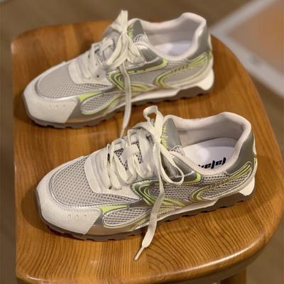 Retro Mesh Breathable Casual Shoes Sports Forrest Gump Shoes Women's 2025 New Summer Color Matching Shoes