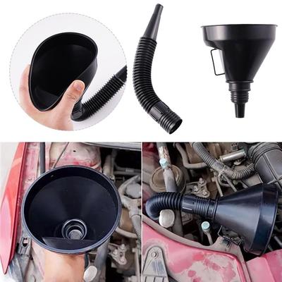 Car Motorcycle Oil Pourer Refueling Funnel Splashproof Long Spout Oil Funnel Gasoline Fueling Automotive Hand Tools Accessories
