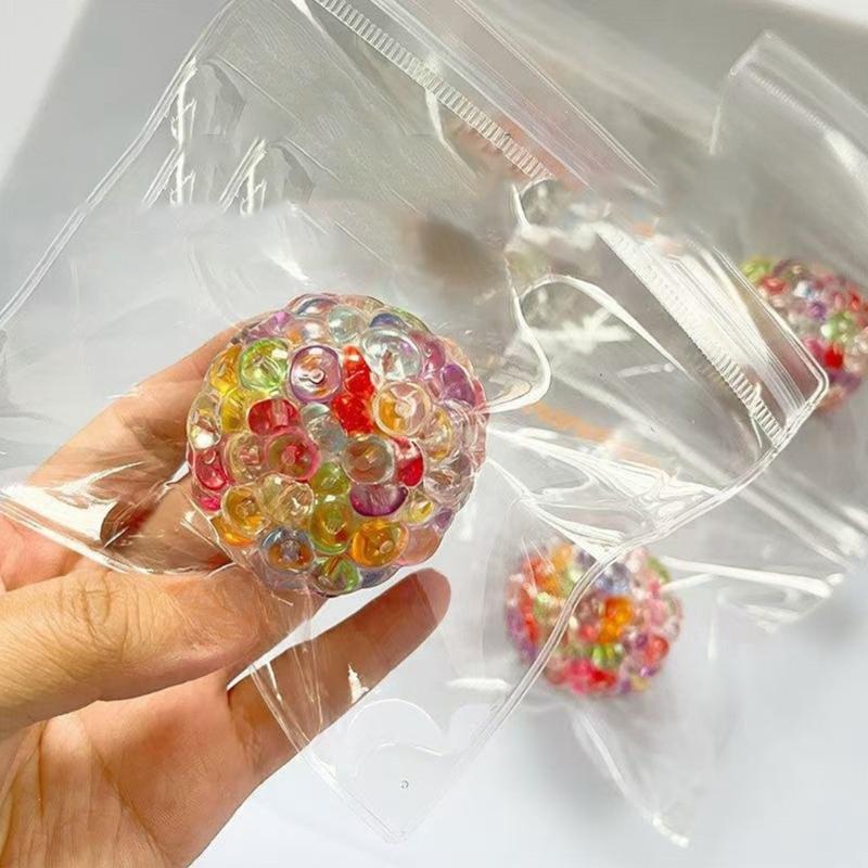 Colorful Squeezable Sensory Balls Squeeze Ball Funny Squeeze Jellyball Funny Sensory Toy For Kid Adult Stocking Fillers