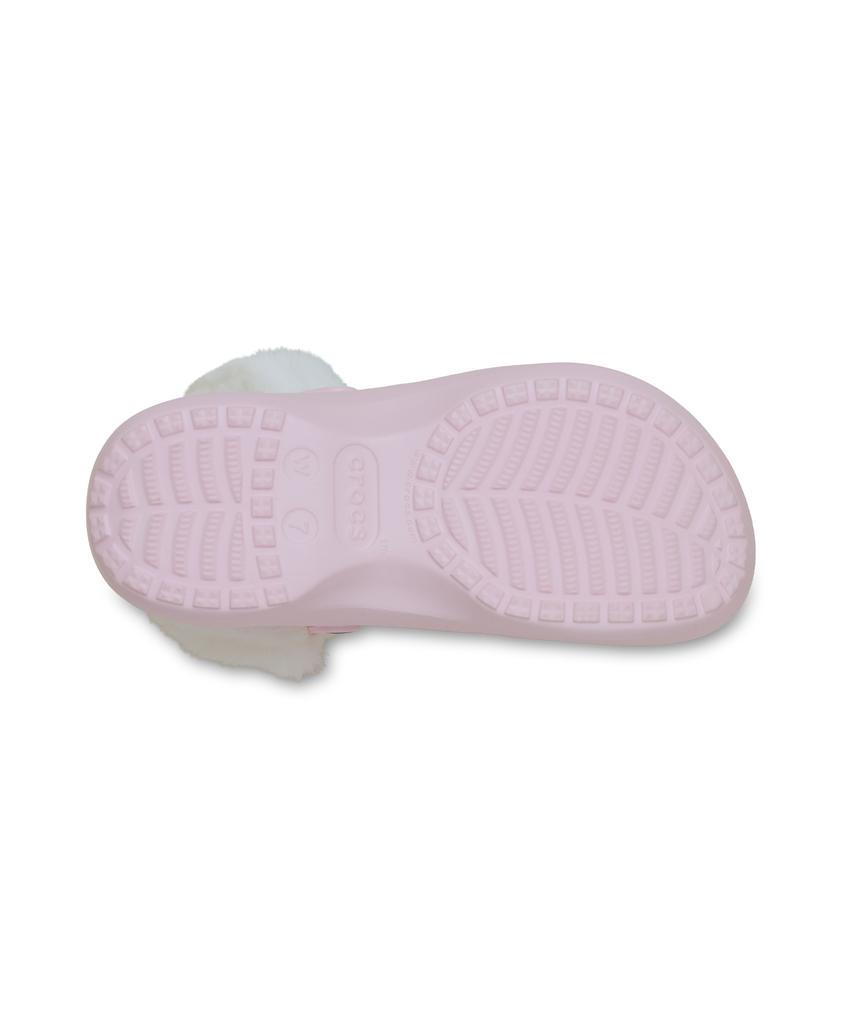 Crocs Classic Platform Fuzz Lined Clogs - Pink Milk / 212854-6Zw