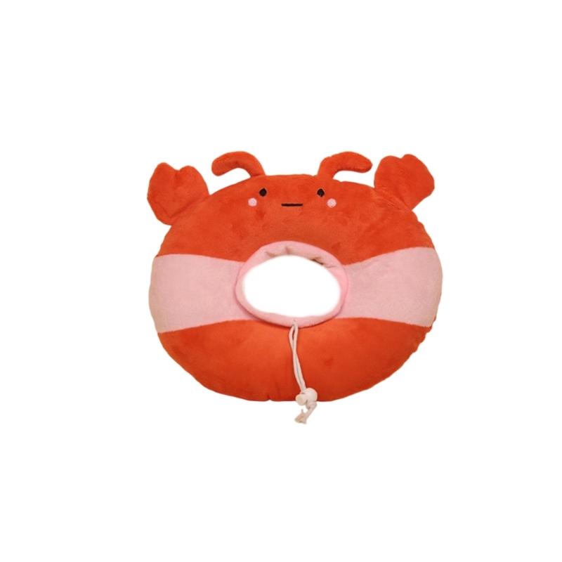 Lovely Pet Recovery Collar Protective Cone For Dog Cats After Surgical Adjusting Neck Size Plush Collar Prevent Licking