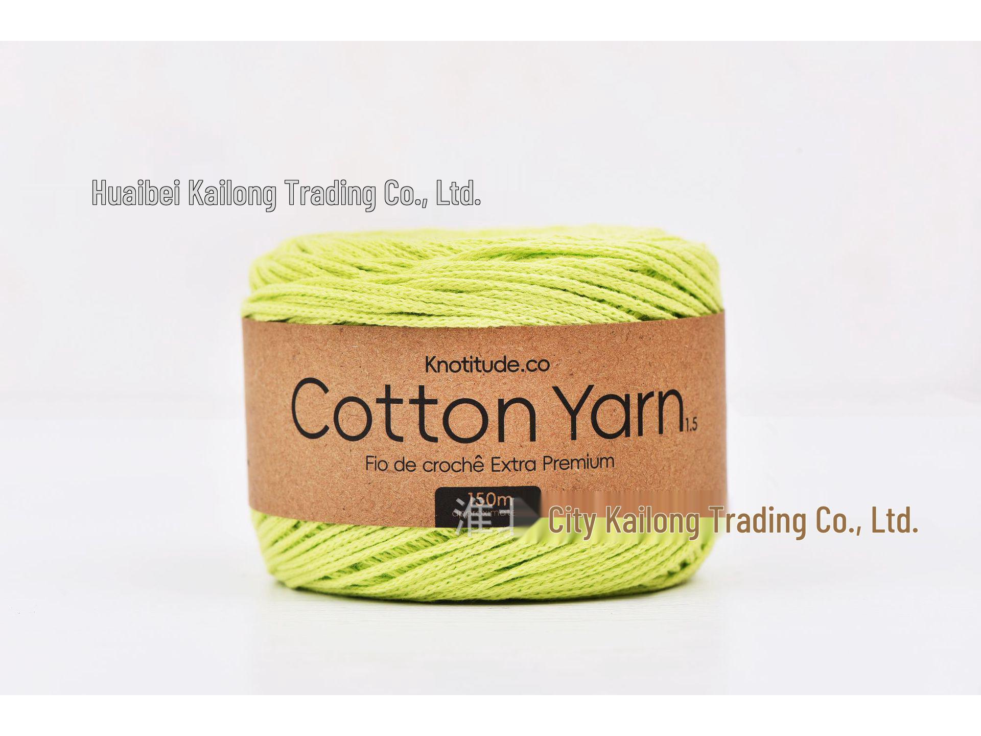 

Новая пряжа для вязания крючком из 100% хлопка, круглый шнур 1,5 мм, для ручного вязания, полая, 150 м 1.5mm (150m)