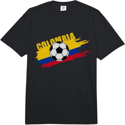 Colombia Soccer, Jersey Football Colombian Futbol Seleccion Comfort Colors Adult Heavyweight T-Shirt