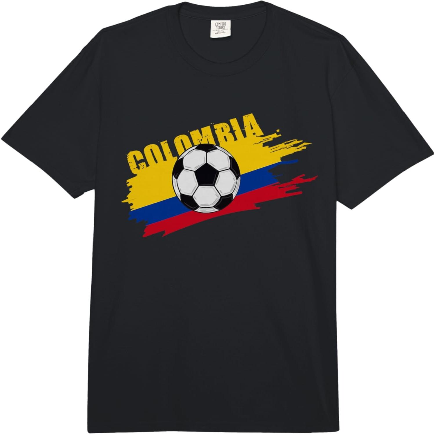 Colombia Soccer, Jersey Football Colombian Futbol Seleccion Comfort Colors Adult Heavyweight T-Shirt S разноцветный