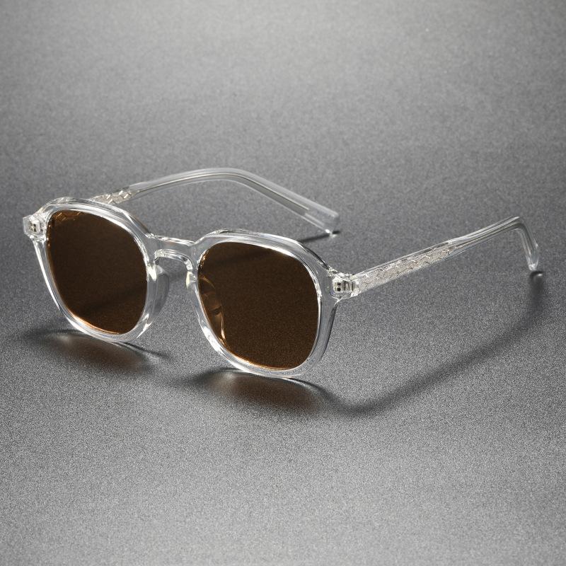 Retro Round TR90 Outdoor Sunglasses Men Women Classic Leopard Frame Sun Glasses Fashion Black Driving Male Female Goggles UV400