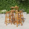 Day and Night - Day and Night High Garden Table and Stools 5 Pcs Solid Acacia Wood